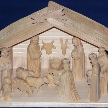 Ručně vyřezávané betlémy z lipového a smrkového dřeva