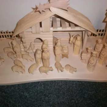 Dřevěný betlém 14A6