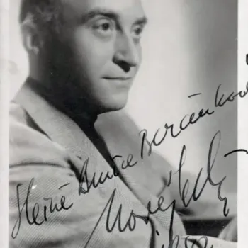 Oldřich Nový – autogram s věnováním, krásný stav