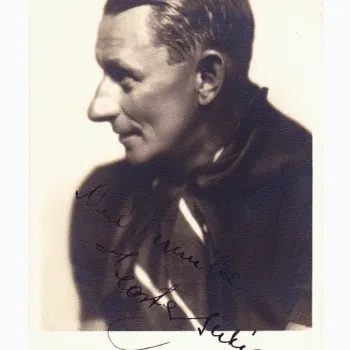 Vlasta Burian autogram