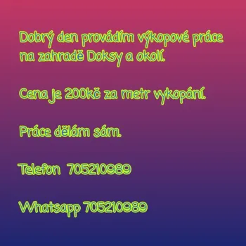 Výkopové práce Doksy a okolí